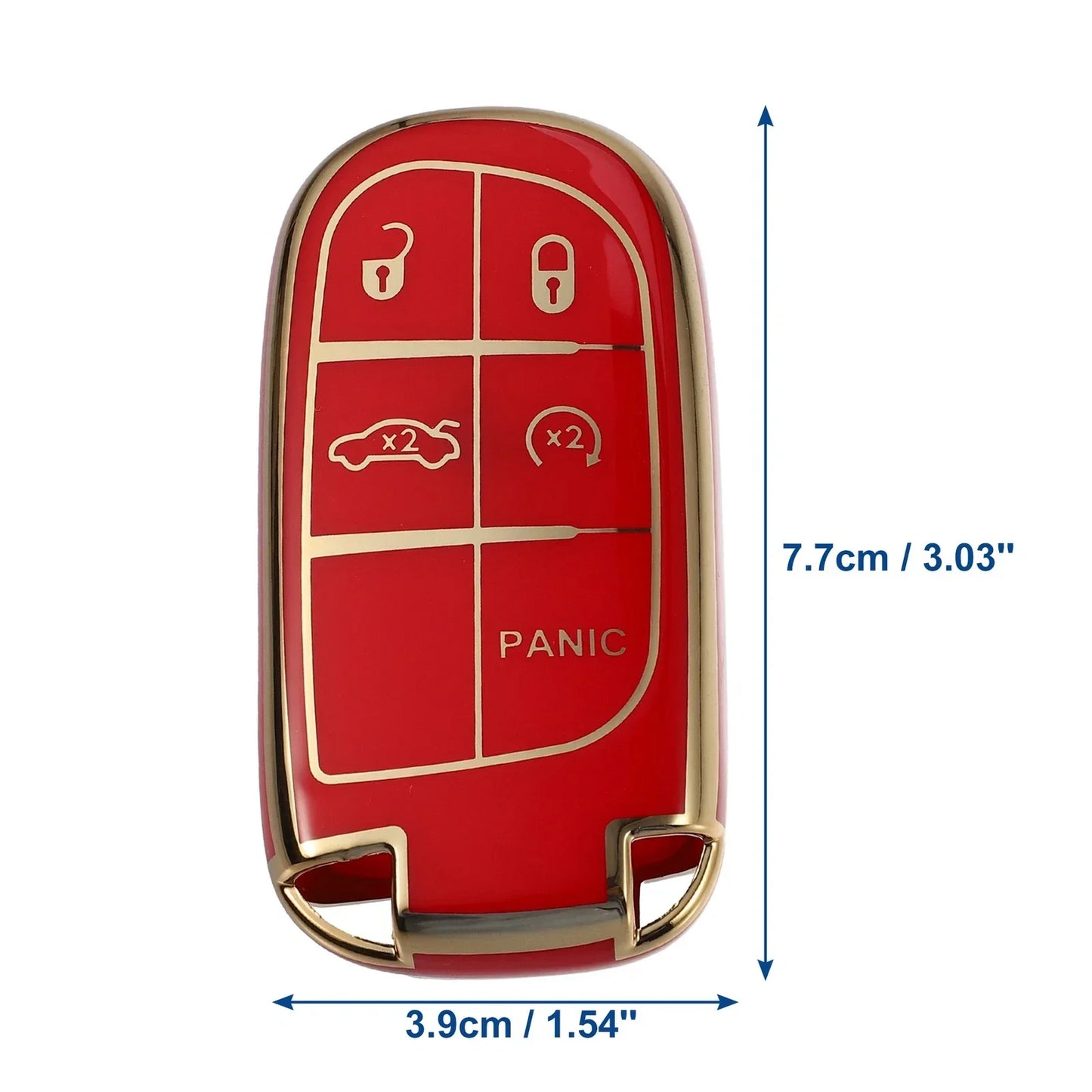 TPU 5 Button Keyless Entry Remote Cover for Dodge Charger Challenger Dart (2011-2023)