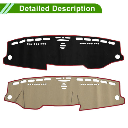 Dashboard Cover Mat for Mercedes E-Class 2010 Sun Protector Pad Black Red