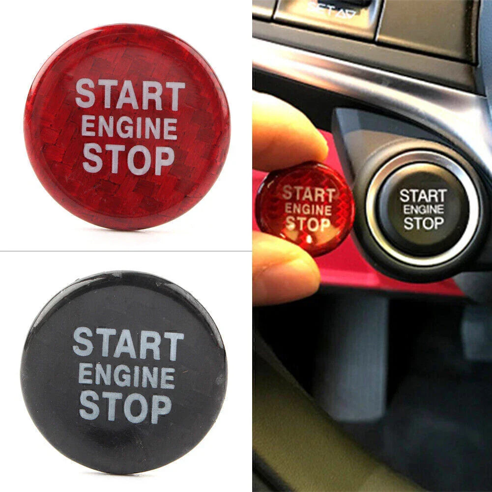 Red Engine Start Button Cap Cover for Alfa Romeo Giulia Stelvio (2017-2023)