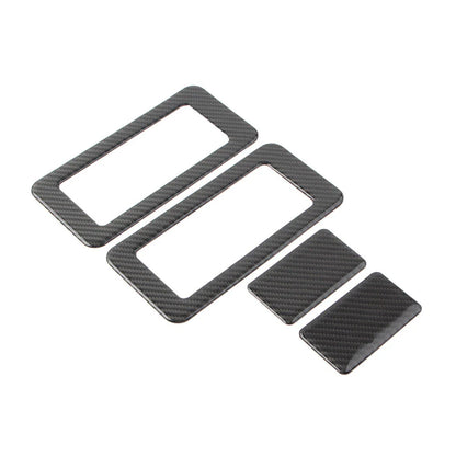 4 x Car Rear Seat Switch Cover Trim for Jeep Wrangler JK (2011-2017) Black