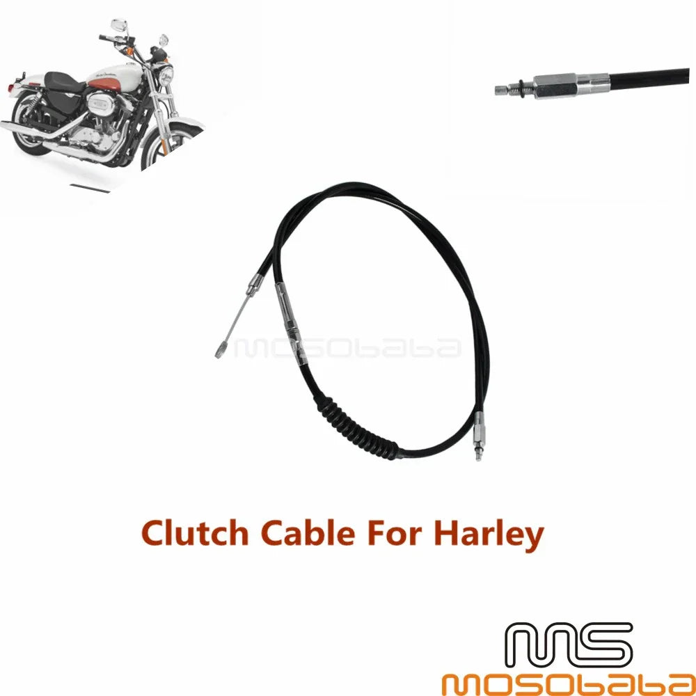 1.6m Black Clutch Cable for Harley Sportster XL883 XL1200 (1996-2015)