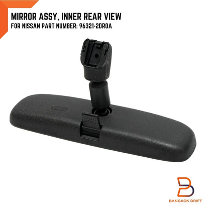 Black Interior Rear View Mirror for Nissan Navara D40 (2005-2015)