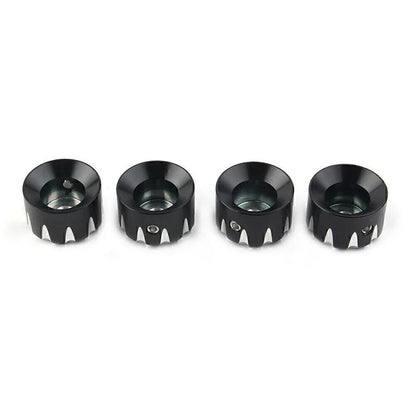 4 x Black Engine Screw Topper Cover Head Bolt Caps for Harley 883