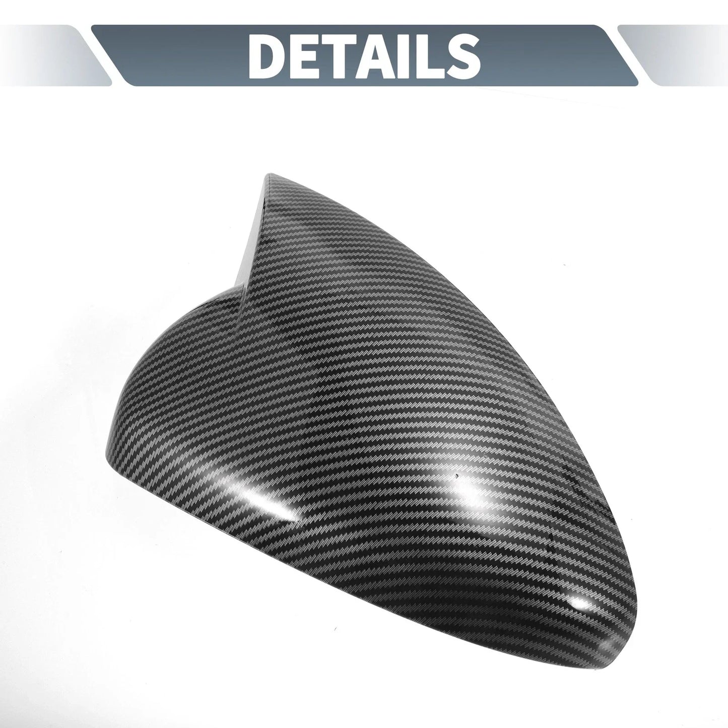 Rearview Mirror Cover Overlay Black Carbon Fiber for Chevrolet Cruze (2011-2016)