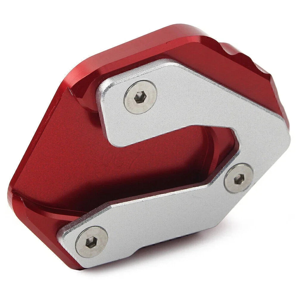 CNC Kickstand Enlarger Plate for YAMAHA MT09 TRACER (2015-2017) Red
