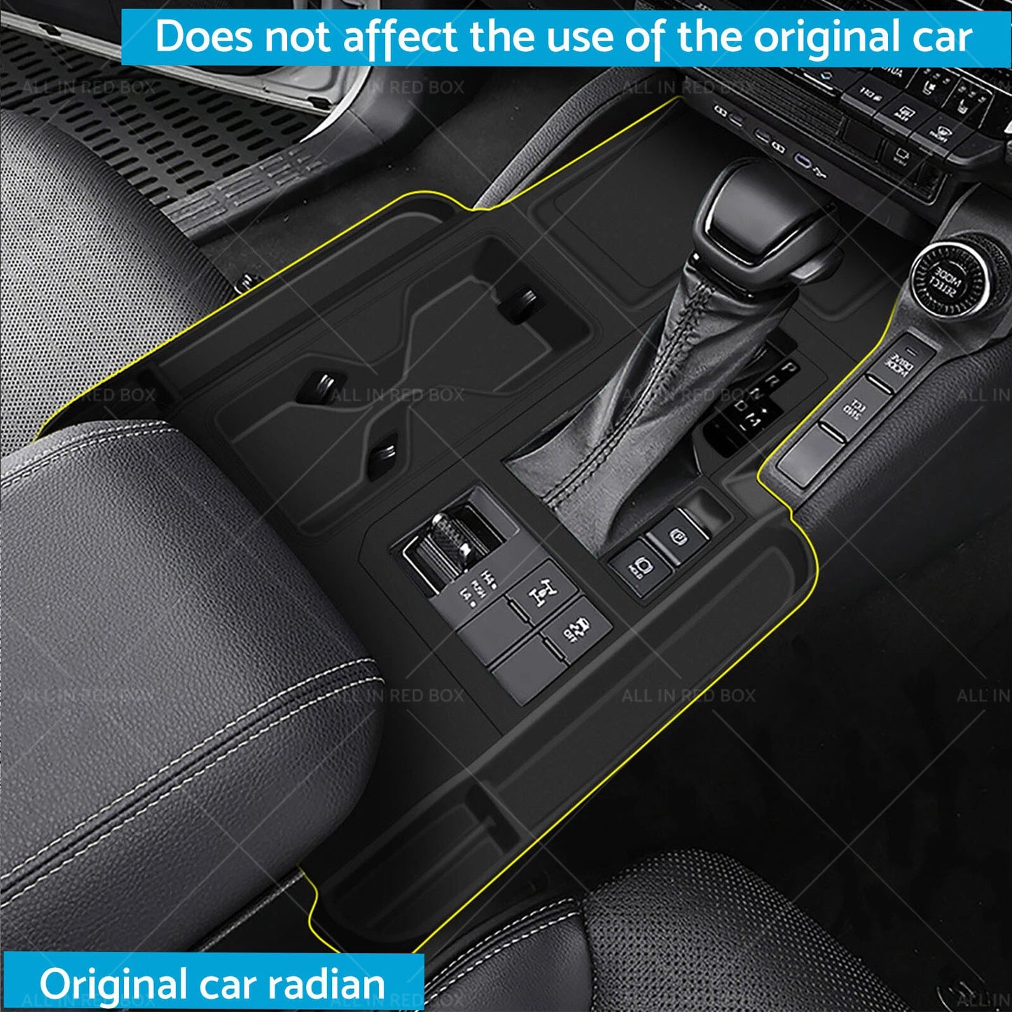Silicone Rubber Gear Shift Panel Trim for Toyota Prado LC250 (2024-2025)