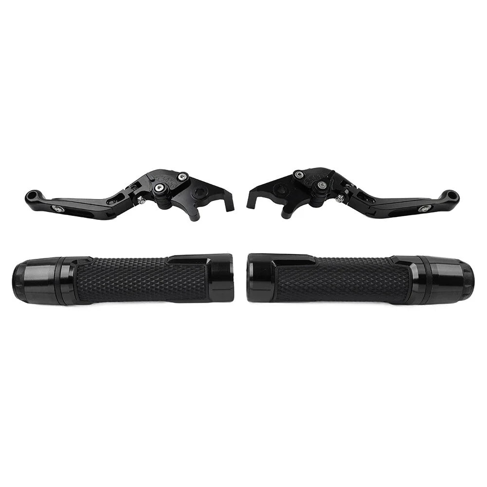 Black Extendable Brake Clutch Levers & Grips for BMW F900 F900R (2020-2023)
