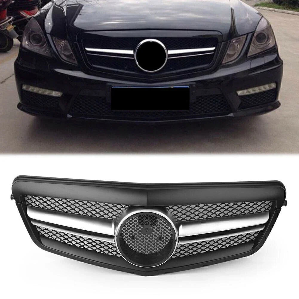 Front Bumper Upper Mesh Grille for Mercedes Benz E-Class W212 (2010-2013)