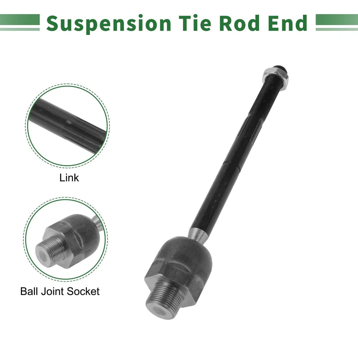 8 Pcs Tie Rod Ends & Ball Joints for Dodge Dakota (2005-2011)