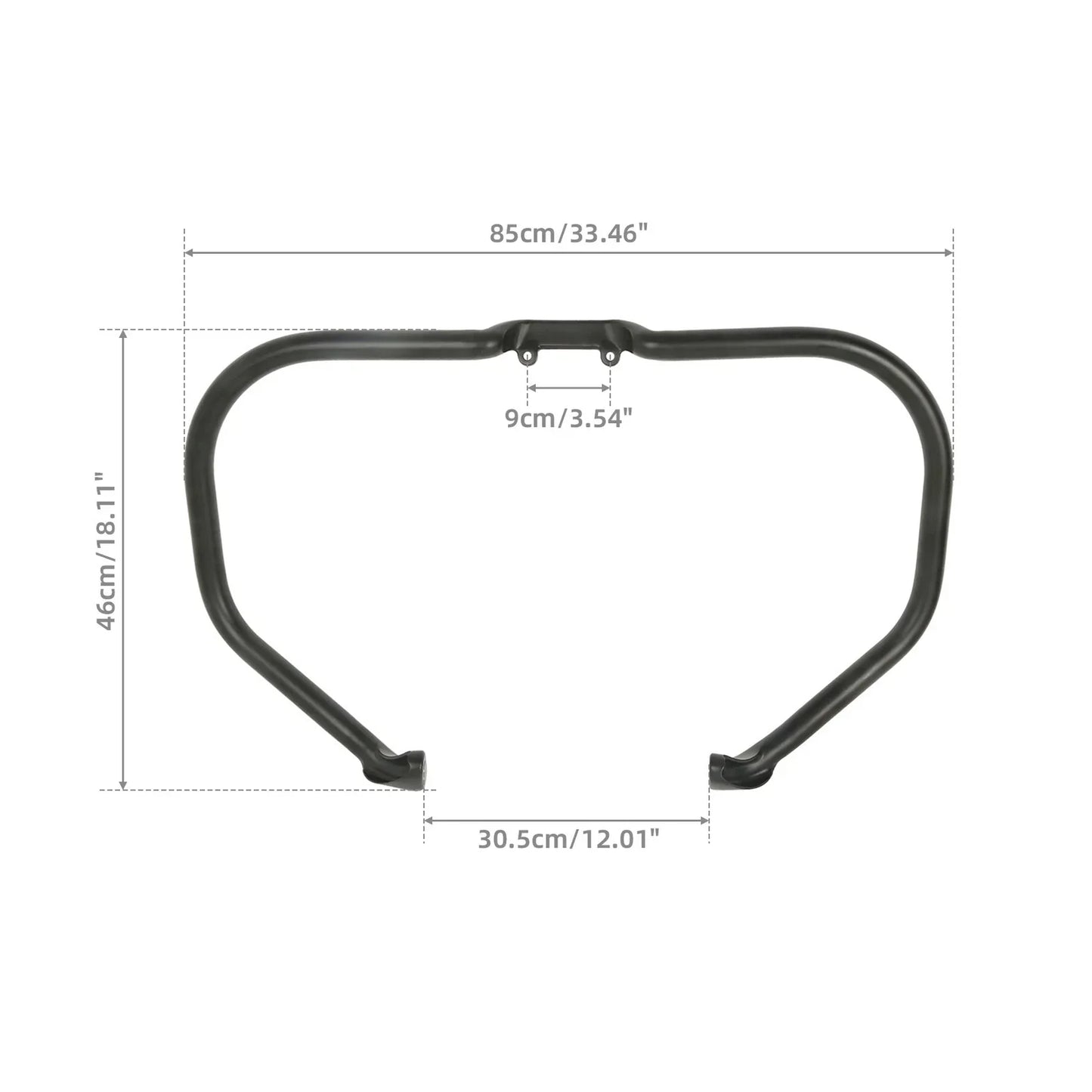 Black Engine Guard Crash Bar for Indian Chief Springfield Chieftain (2014-2025)