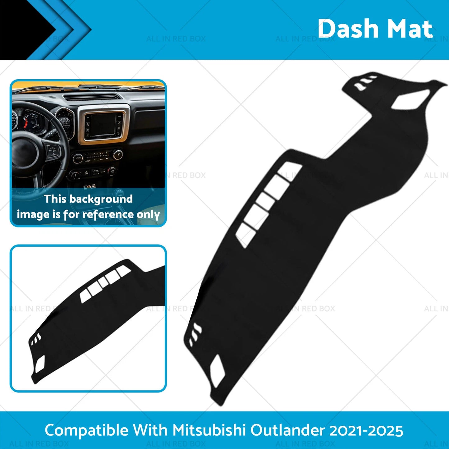 Dash Mat Anti-Slip Microfiber Leather for Mitsubishi Outlander (2021-2025)