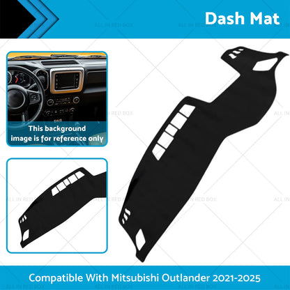 Dash Mat Anti-Slip Microfiber Leather for Mitsubishi Outlander (2021-2025)