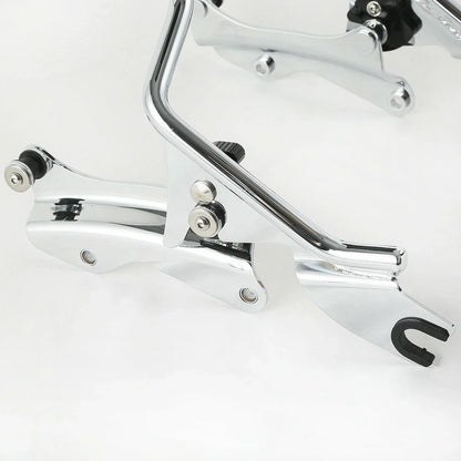 4 Point Docking Hardware Backrest Sissy Bar for Harley Touring FLHT (14-23)