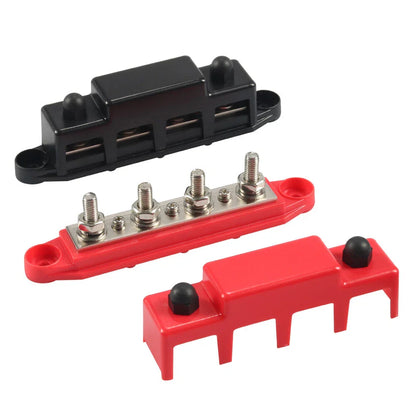 5/16" 4 Stud Bus Bar Terminal Power Distribution Block for Boat Truck Camper