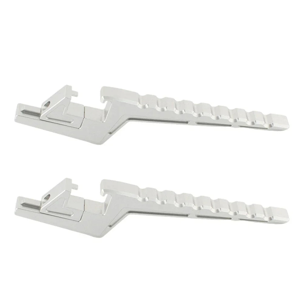 Silver Passenger Footpeg Extensions for Surron Light Bee X/S X/L1E (2020-2023)