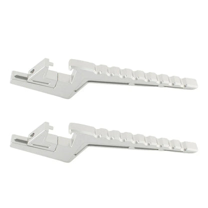Silver Passenger Footpeg Extensions for Surron Light Bee X/S X/L1E (2020-2023)