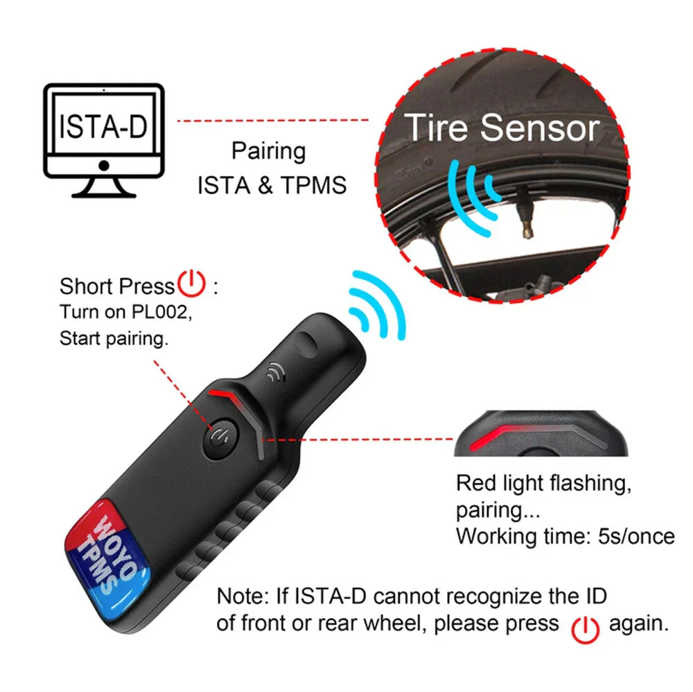 Tire Pressure Sensor Activate Tool for BMW R1200 R1250 (2015-2023)