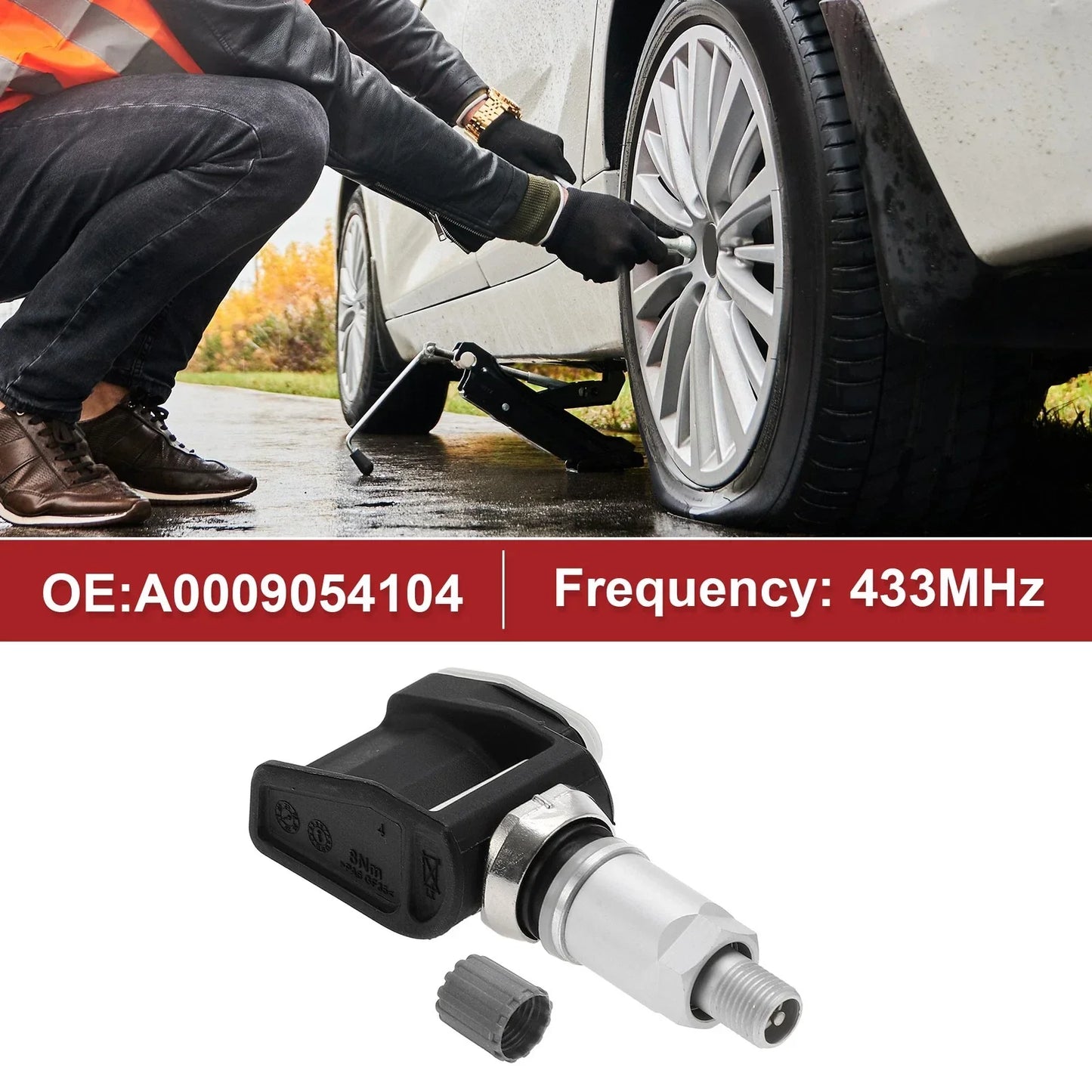 Tire Pressure Sensor 433MHz for Mercedes-Benz S500 S580 (2022-2023)
