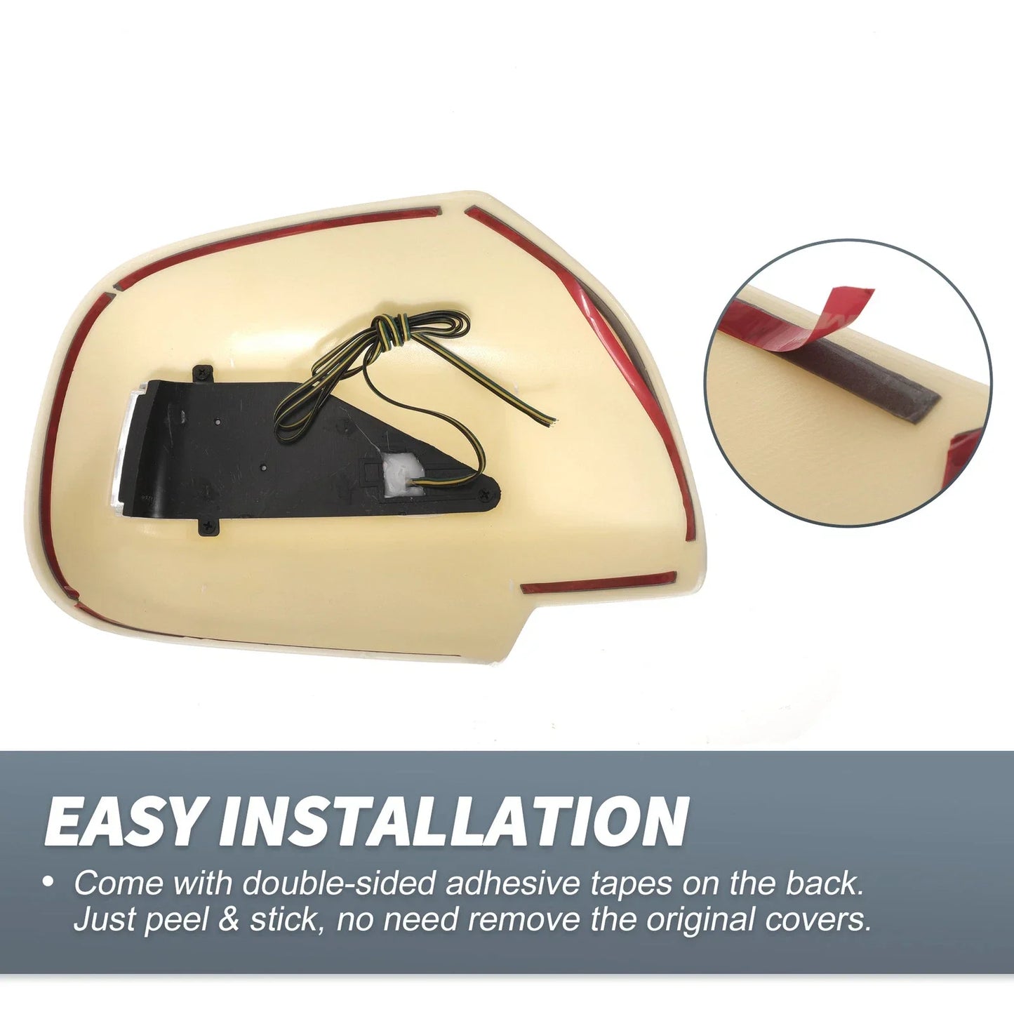ABS Plastic Rearview Mirror Cover Overlay for Lexus RX330 RX300 (2003)