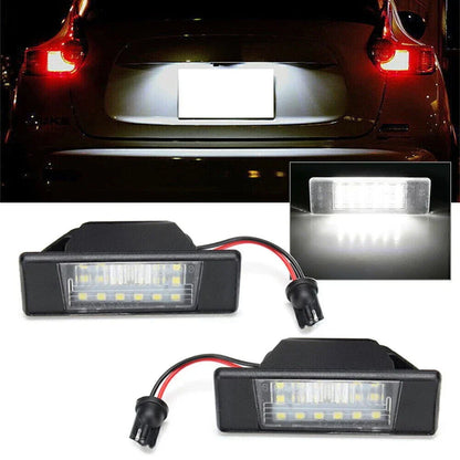 18-SMD LED License Plate Lights for Nissan Juke, Versa, X-Trail