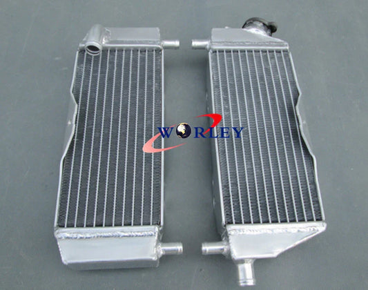 Aluminum Radiator + Green Hose for Kawasaki KX250 (2005-2007)