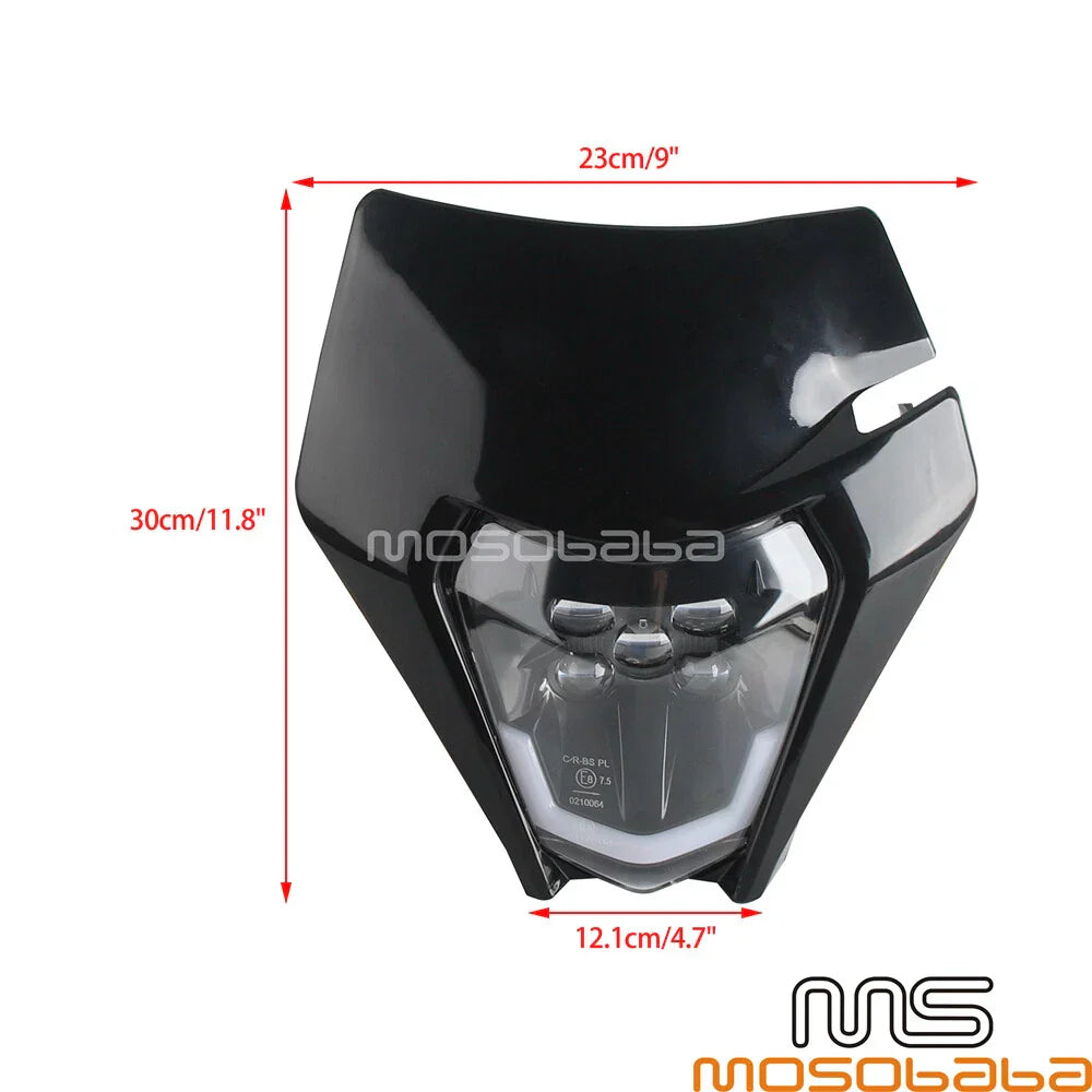 LED Headlight w/ DRL for KTM 250 300 350 450 500 EXC-F FC FE TC TE XC-W (2003-2023)