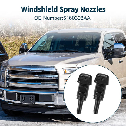 Windshield Washer Nozzle & Gasket, Fluid Hose for Dodge (2001-2009)