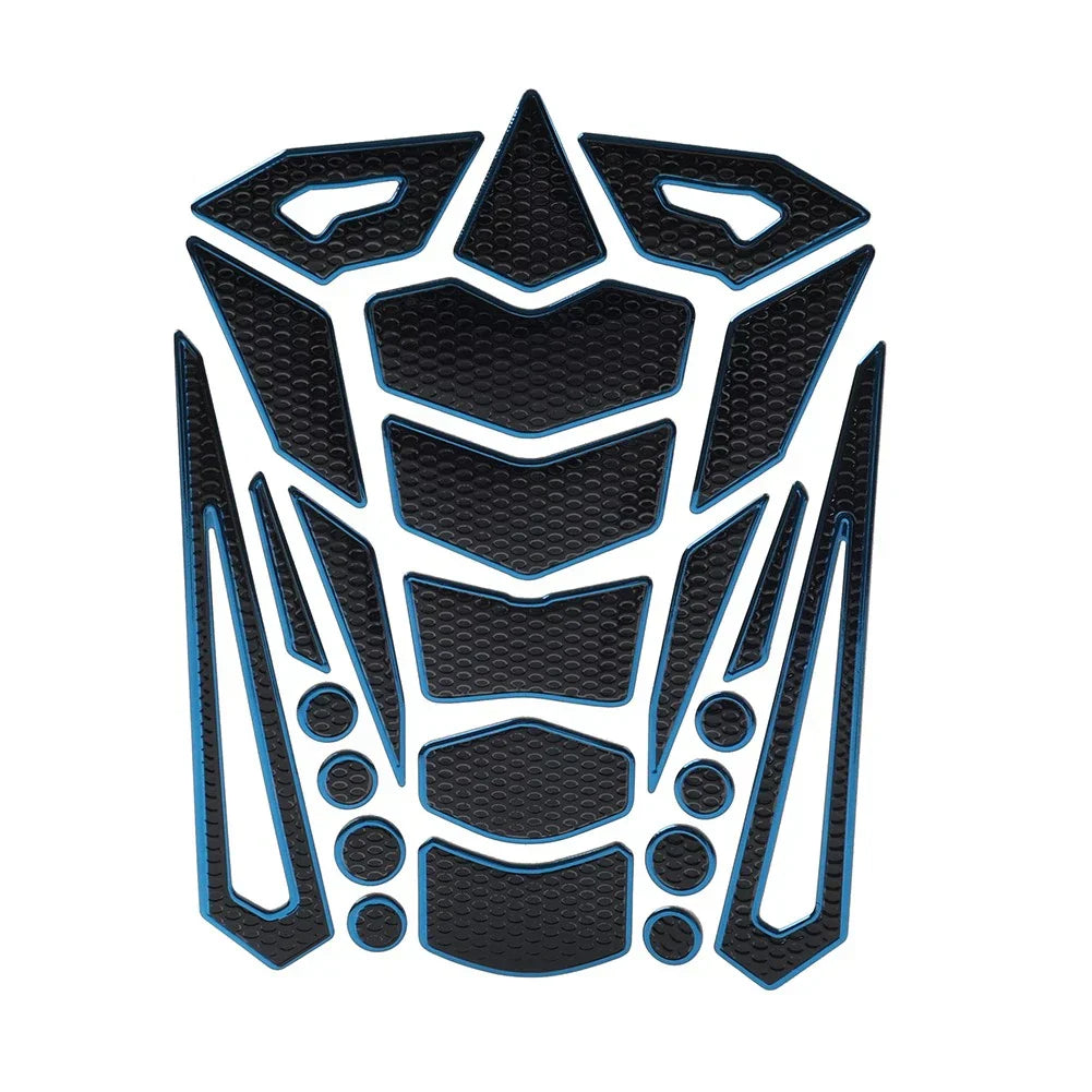 Blue Motorcycle Oil Fuel Tank Pad Cover Guard Protector Decal Sticker