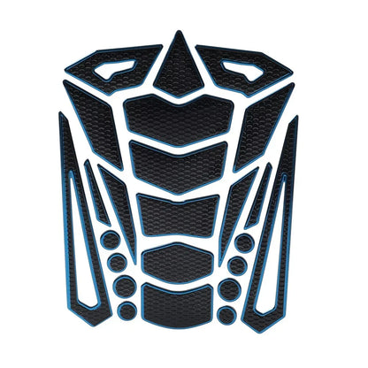 Blue Motorcycle Oil Fuel Tank Pad Cover Guard Protector Decal Sticker