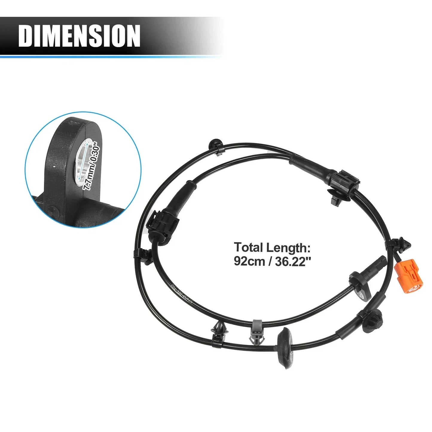 Front Right ABS Wheel Speed Sensor for Honda Jazz MK II (2002-2008)