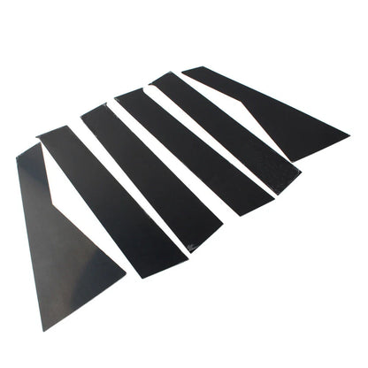 6 x Bright Black Car Window Pillar Posts Trims for Dodge Journey (2009-20)