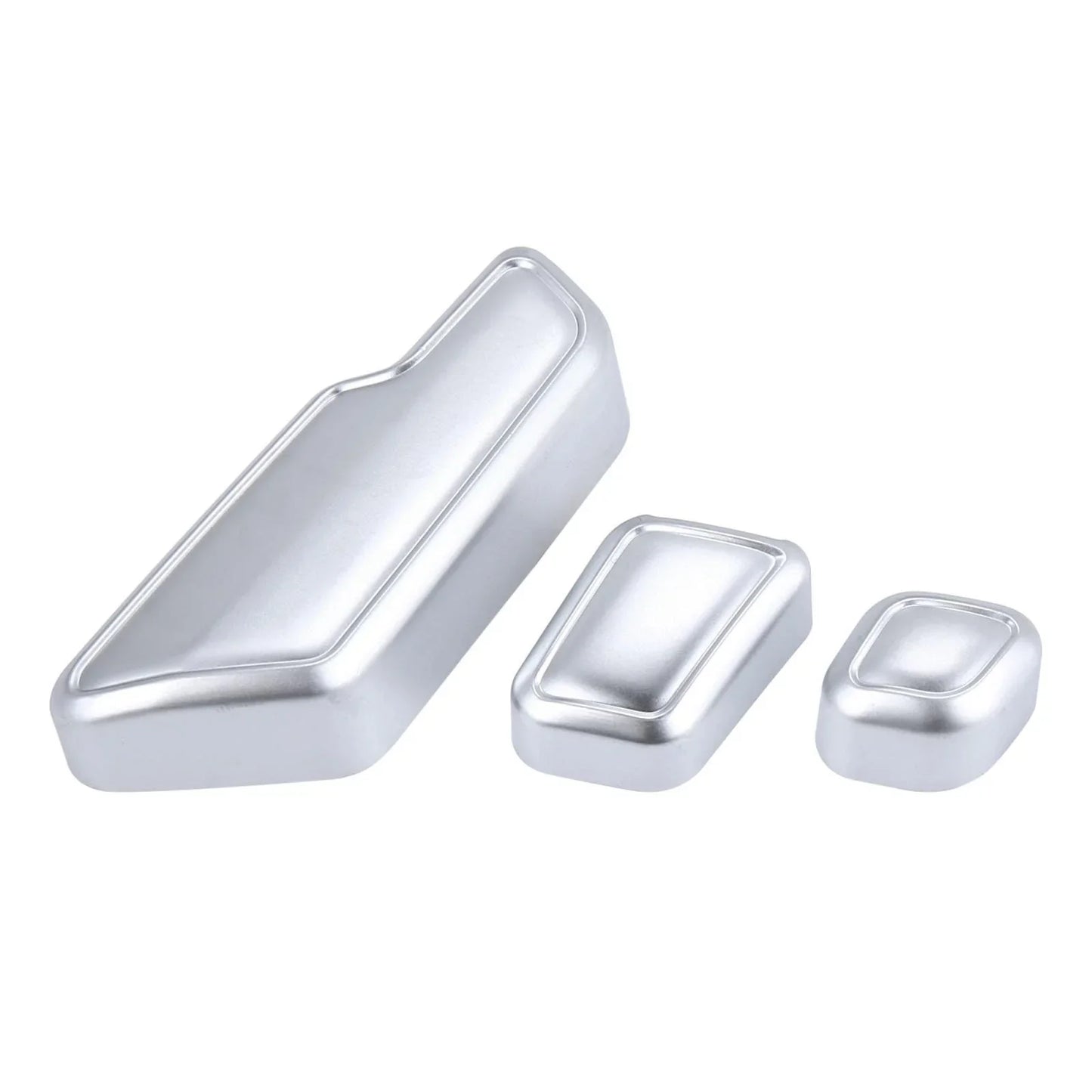 6 x Silver Tone Door Seat Adjust Button Switch Covers for Mercedes Benz B180