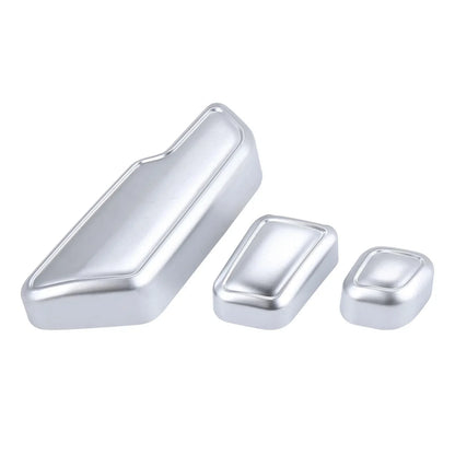 6 x Silver Tone Door Seat Adjust Button Switch Covers for Mercedes Benz B180