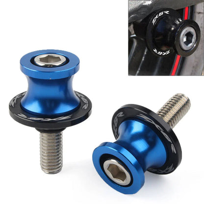 8MM Blue Swingarm Spools Slider Stand Screws for KAWASAKI ZX6R (2012-2021)