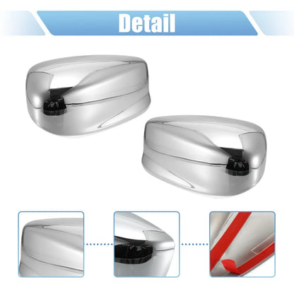 Chrome Plated Power Top Half Mirror Cover Cap for Honda Accord (2008-2012)