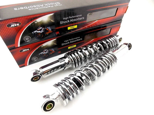 320mm JBS Chrome Rear Shock Absorbers for Kawasaki KH250