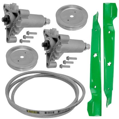 Deck Spindle Blade Belt Pulley Kit for Husqvarna Craftsman Poulan Pro (42")