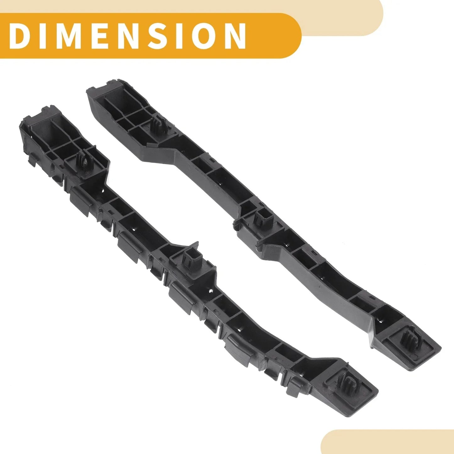Rear Bumper Support Bracket for Honda HR-V 2016-2018 (2 x Black)