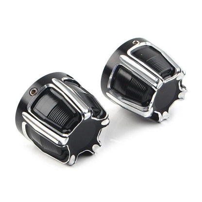 Front Axle Nut Cap Covers for Harley Softail Touring Street Glide