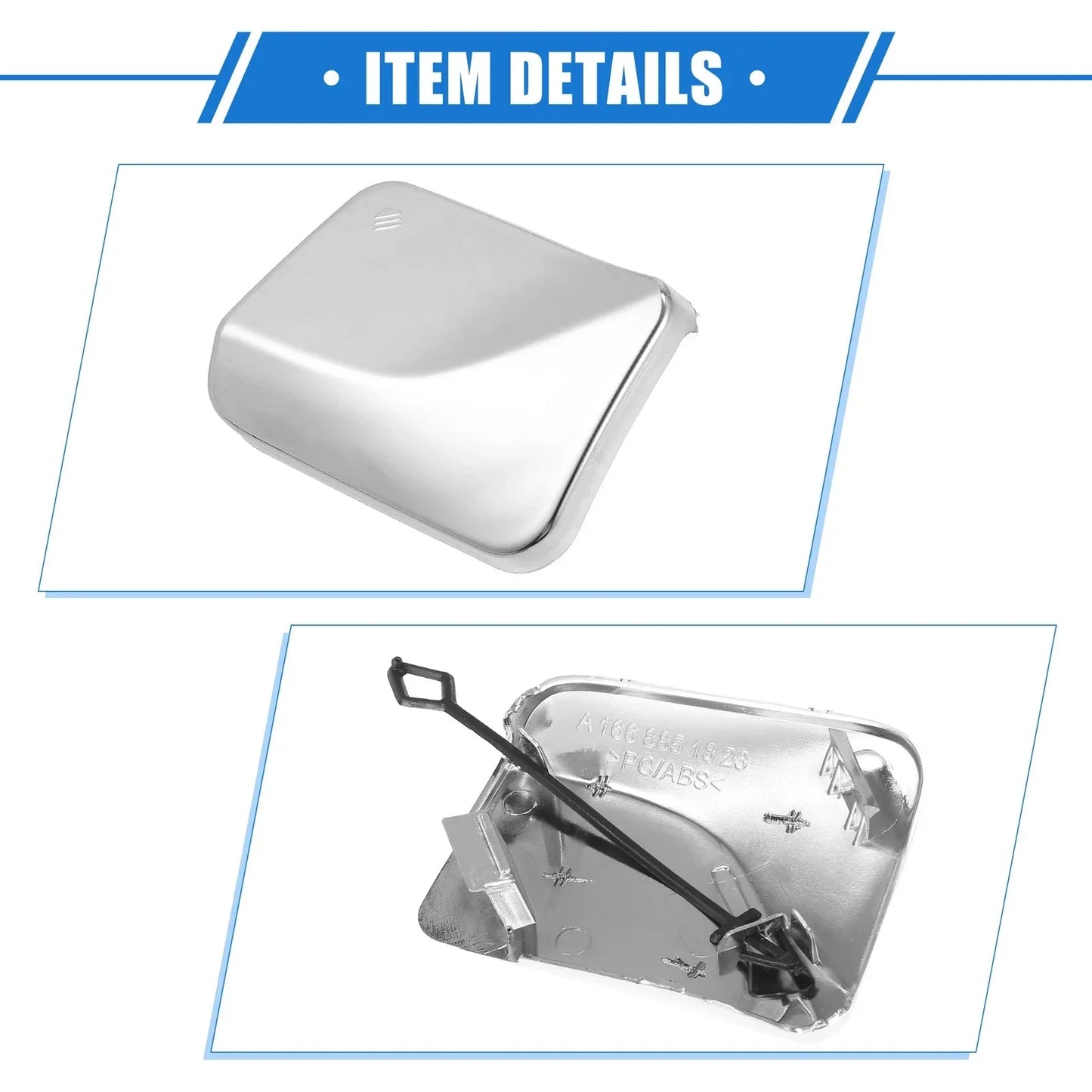 Front Bumper Tow Hook Eye Hole Cover for Mercedes-Benz ML (2012-2015)