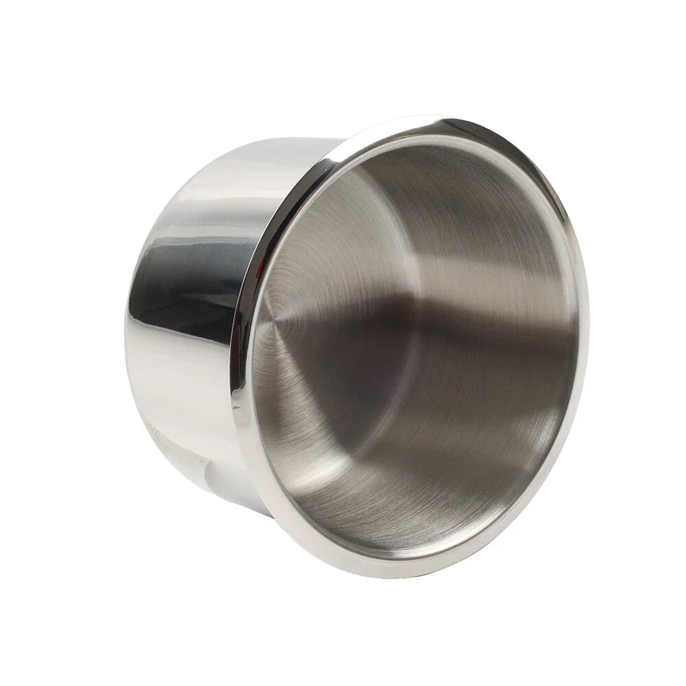 Stainless Steel Cup Holder for Poker Table, Yacht, Boat, RV, Car, Truck