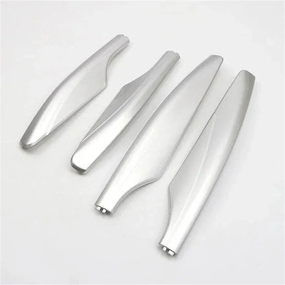 4 Pcs Roof Luggage Rack End Covers Silver for Nissan Patrol Y62 (2010-2018)