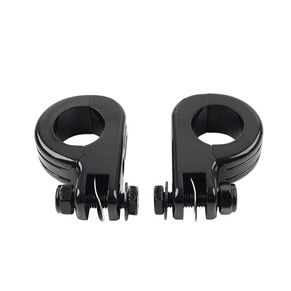 Foot Peg Mount Clamp Bracket for Harley 1.25" Highway Engine Crash Bar