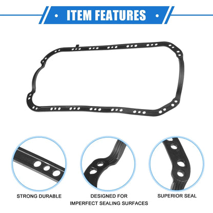 Oil Pan Gasket for Honda Civic Del Sol S SI (1996-1997) Rubber Black