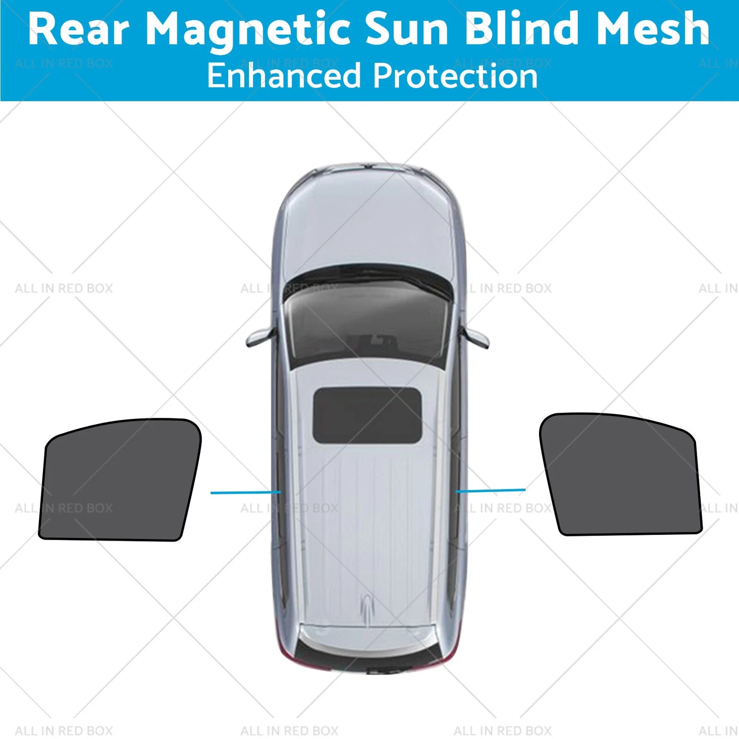 Rear Magnetic Sun Blind Mesh for LDV T60 Ute (2017-2024) UVA & UVB Protection