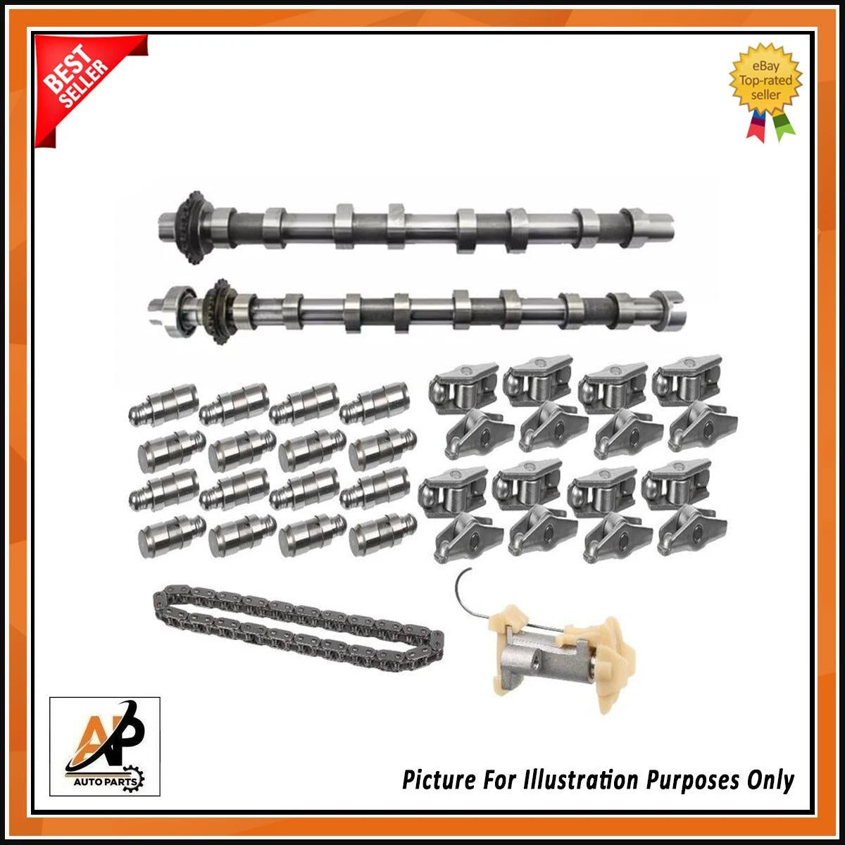 Camshafts Inlet Exhaust with Engine Rebuild Kit for Peugeot DV5RUCD 1.5 ()