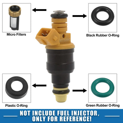 Fuel Injector O-Rings & Seals with Micro Filters for Honda Civic & Acura