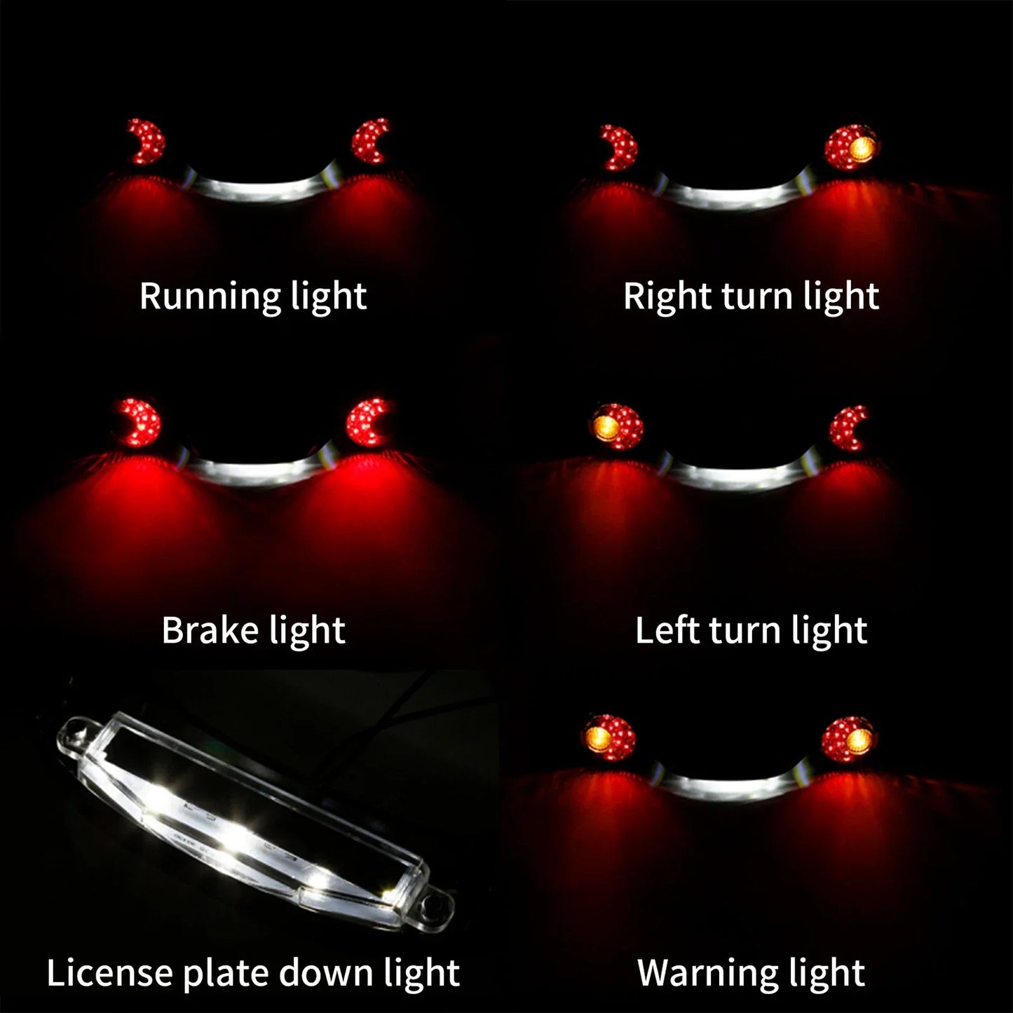 Rear LED Turn Signal Brake Light Bar for Harley Touring Road Glide (2010-2023)