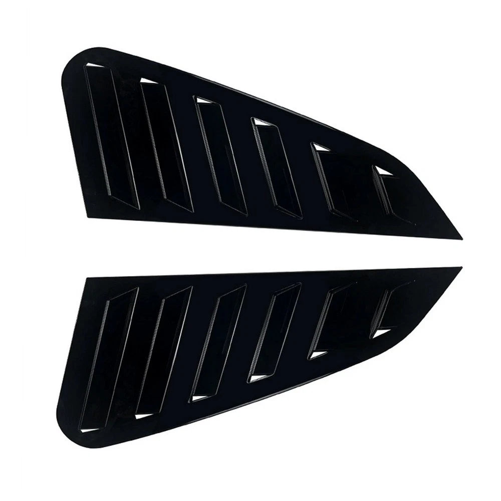 Gloss Black Rear Window Louvers for Subaru Impreza WRX (2011-2014)