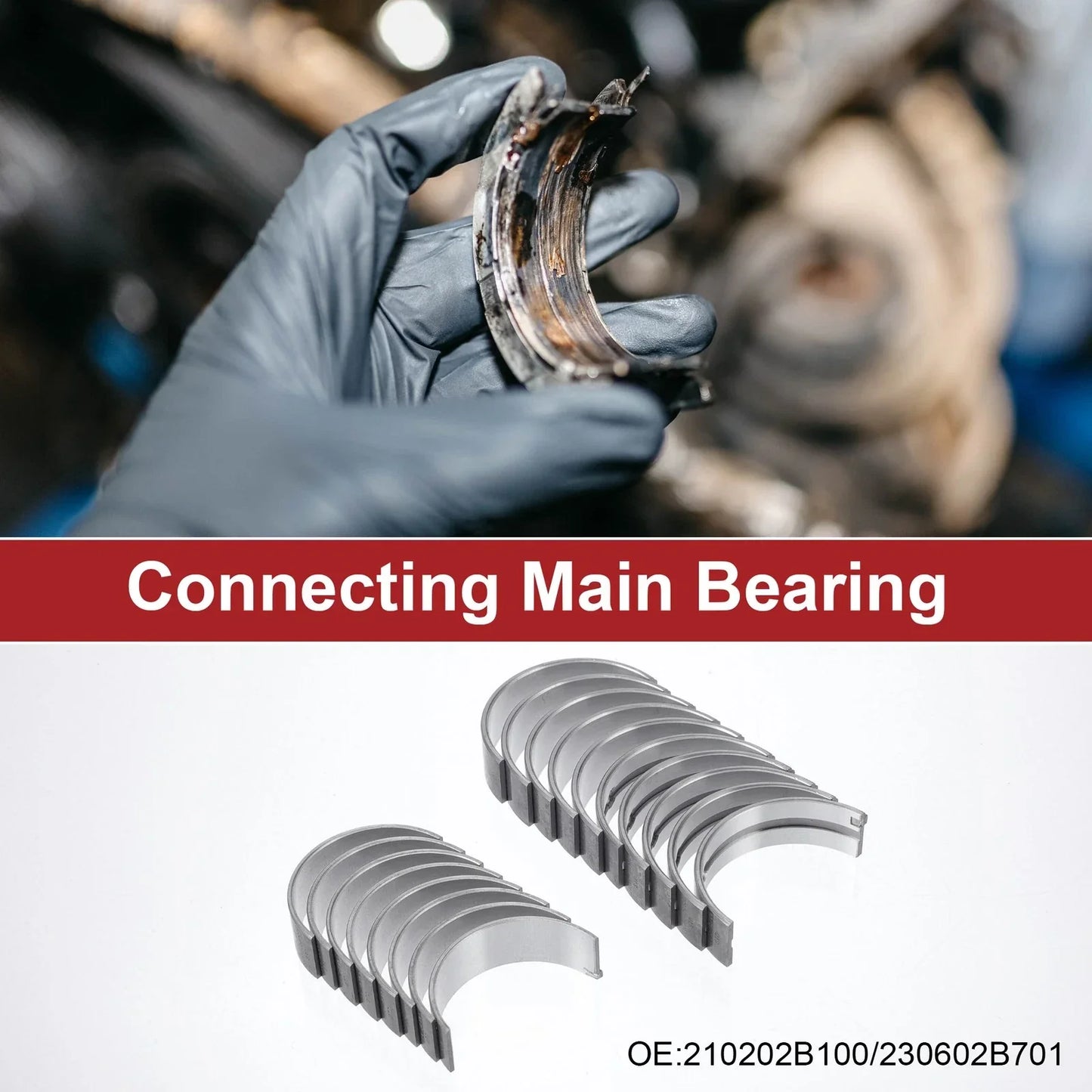 Main Bearing & Connecting Rod Bearing Kit for Hyundai Elantra (2011-2016)